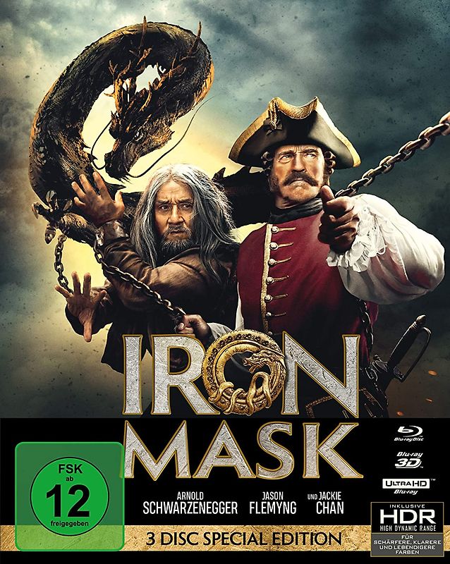 Iron Mask [Mediabook, inkl. 4K Ultra HD, Blu-ray 3D, Blu-ray 2D] 3D Blu-ray Disc