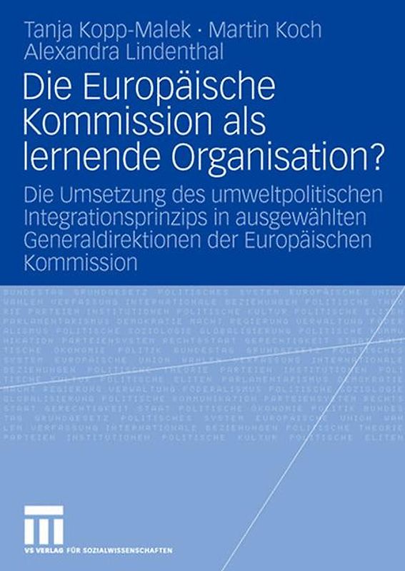 Die Europäische Kommission als lernende Organisation?