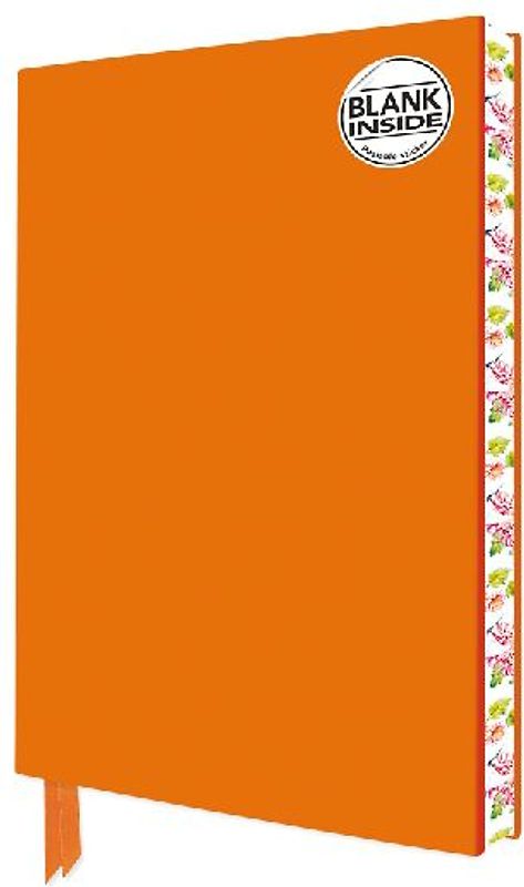 Orange Blank Artisan Notebook (Flame Tree Journals)