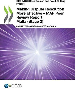Making Dispute Resolution More Effective - MAP Peer Review Report, Malta (Stage 2)
