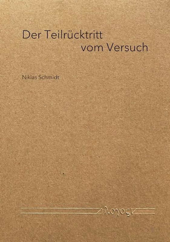 Der Teilrücktritt vom Versuch