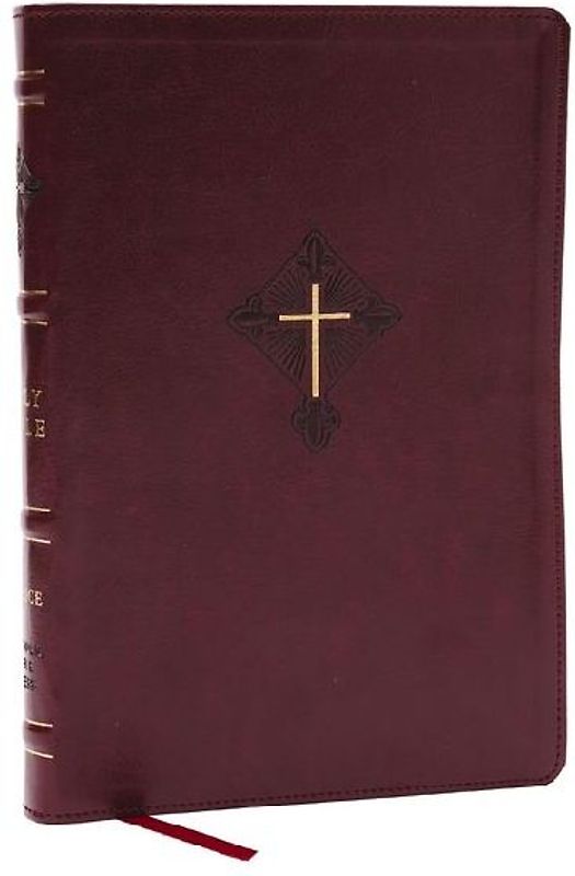 Rsv2ce, Thinline Large Print Catholic Bible, Crimson Leathersoft, Comfort Print