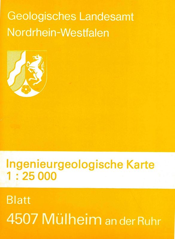 Ingenieurgeologische Karten. 1:25000 / Mülheim an der Ruhr