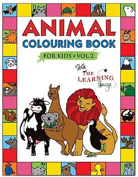 Animal Colouring Book for Kids with The Learning Bugs Vol.2