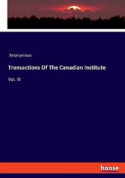Transactions Of The Canadian Institute