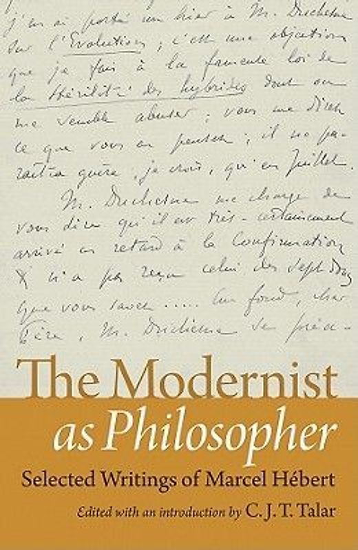 The Modernist as Philosopher
