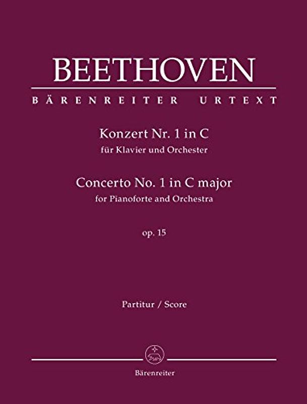 Konzert Nr. 1 in C für Klavier und Orchester, op. 15: Partitur