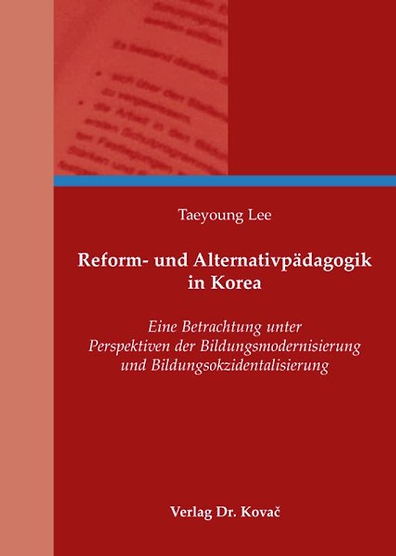 Reform- und Alternativpädagogik in Korea