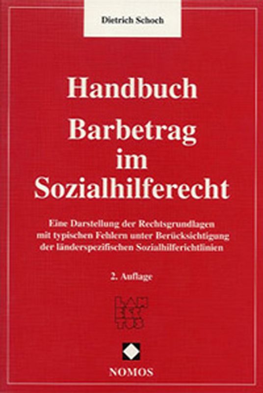 Handbuch Barbetrag im Sozialhilferecht