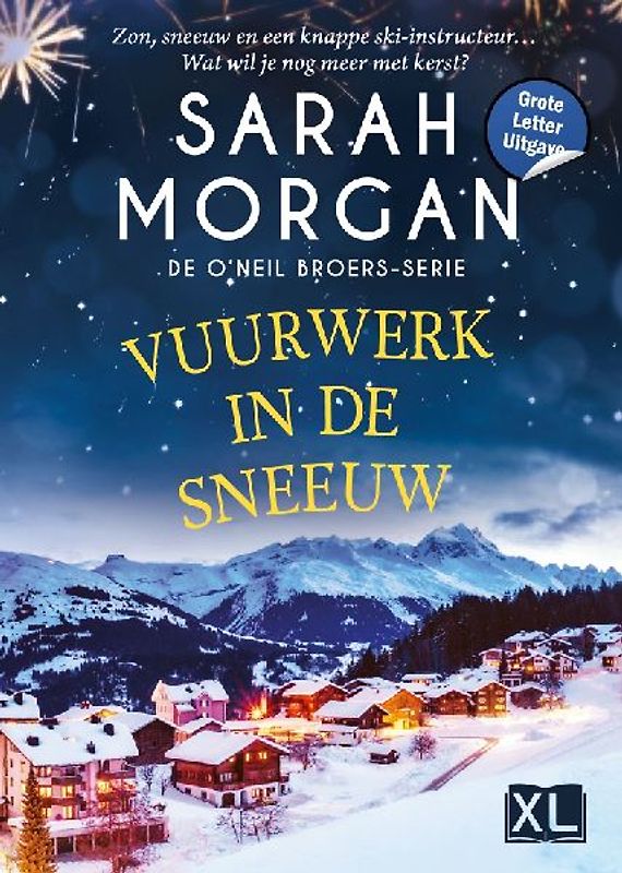 Vuurwerk in de sneeuw