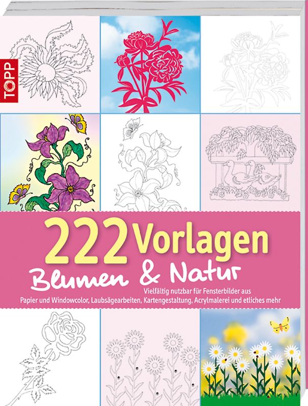 222 Vorlagen Blumen und Natur