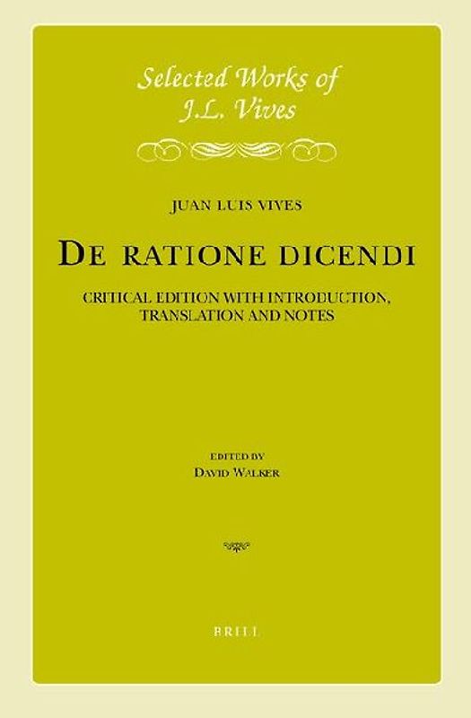 J.L. Vives: de Ratione Dicendi