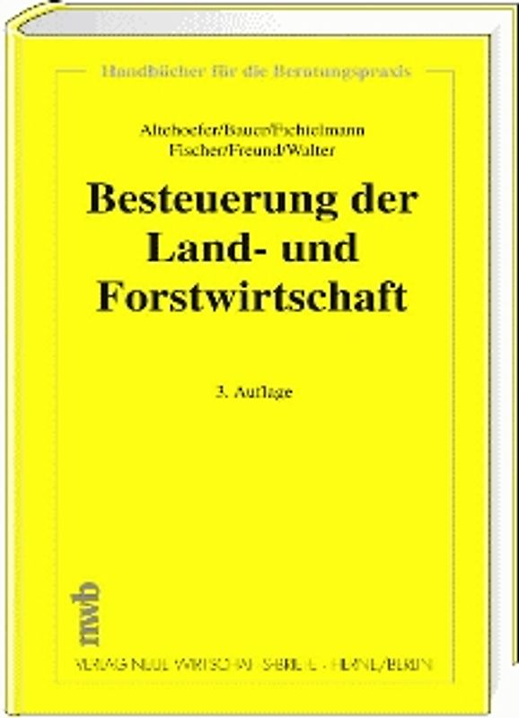 Besteuerung der Land- und Forstwirtschaft