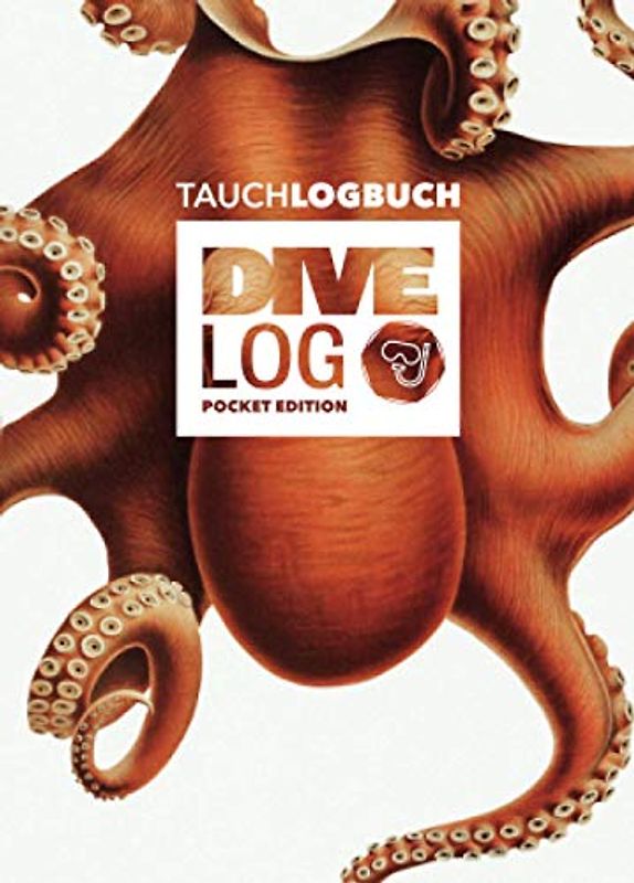 Dive Log Pocket Edition: Tauchlogbuch für Taucher & Scuba Diver für 80 Tauchgänge I Inhaltsverzeichnis I Format: DIN A6 I 84 Seiten I Kraken