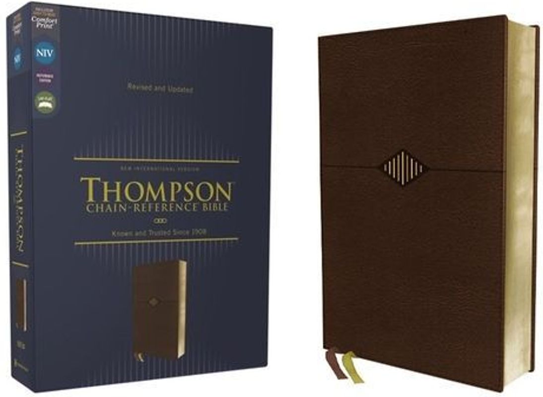 Niv, Thompson Chain-Reference Bible, Leathersoft, Brown, Red Letter, Comfort Print