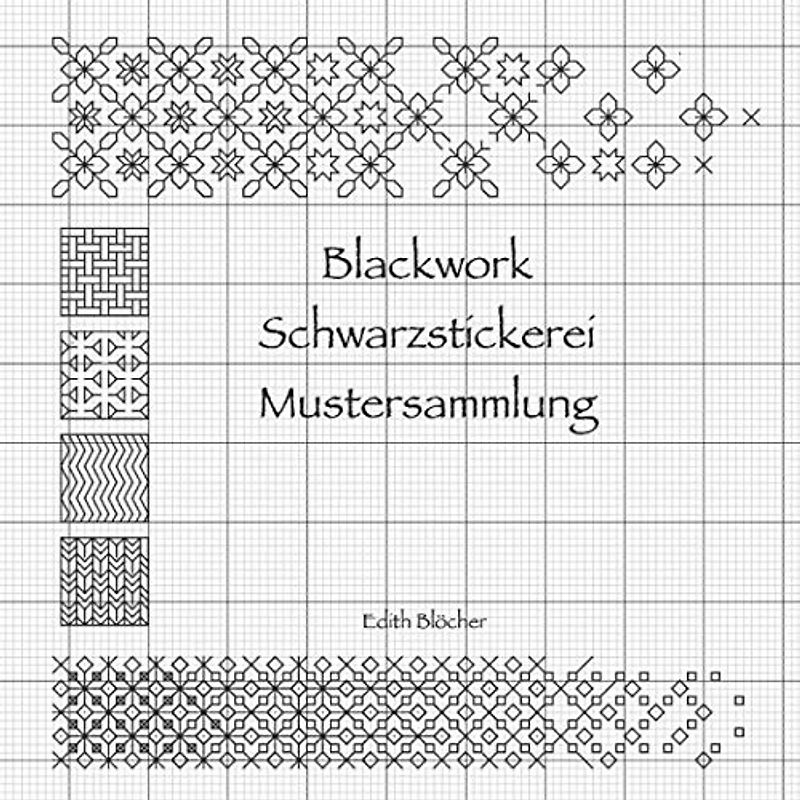 Blackwork Schwarzstickerei Mustersammlung