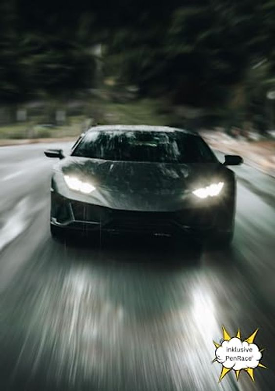 Auto Hausaufgabenheft für alle die Rennwagen, Sportwagen und Autorennen mögen: A5 : komplettes Schuljahr : inklusive PenRace©, dem spannenden Rennspiel für die große Pause