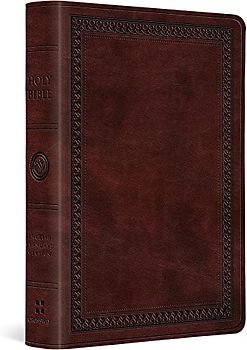 ESV Value Large Print Compact Bible: English Standard Version, Mahogany, Trutone, Border, Value Bible