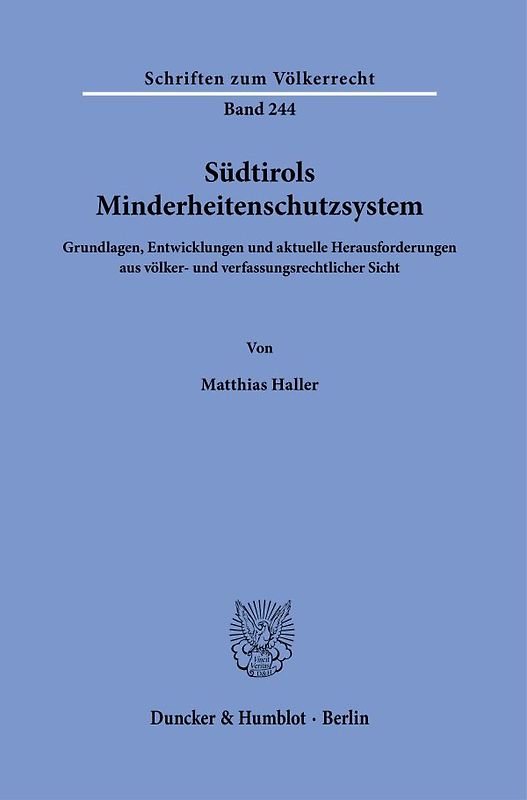 Südtirols Minderheitenschutzsystem.