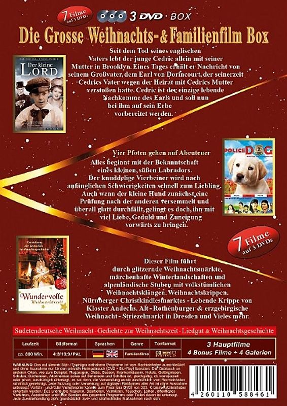 Die grosse Weihnachts- & Familienfilmbox DVD