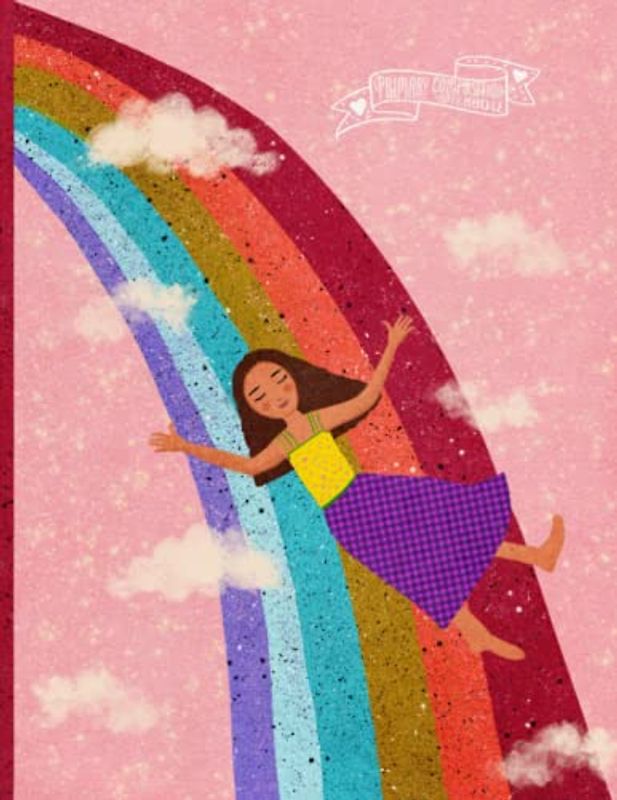 Primary Composition Notebook: Large Primary Story Journal With Dashed Midline And Picture Space, Grades K-2 Composition School Exersice Book