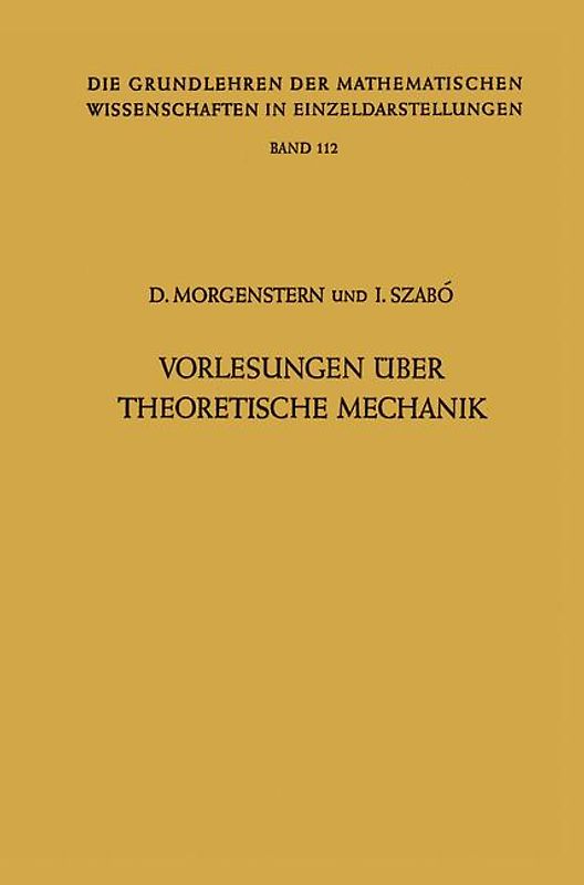 Vorlesungen Über Theoretische Mechanik