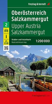 Oberösterreich - Salzkammergut, Straßen- und Freizeitkarte 1:200.000, freytag & berndt