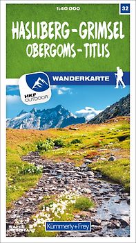 Kümmerly+Frey Wanderkarte 32 Hasliberg, Grimsel 1:40.000