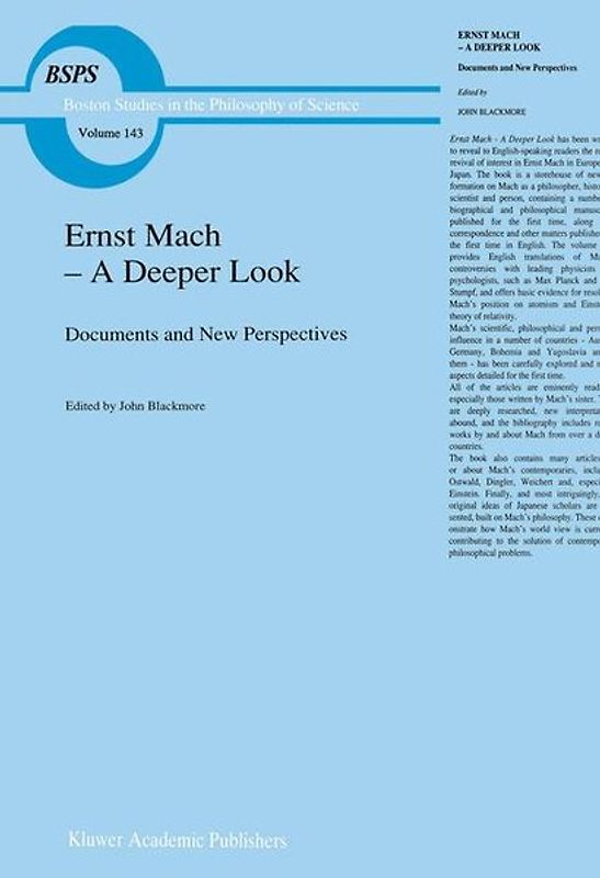 Ernst Mach — A Deeper Look