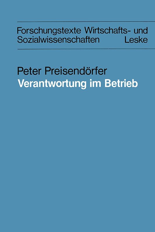 Verantwortung im Betrieb