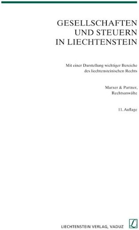 Gesellschaften und Steuern in Liechtenstein