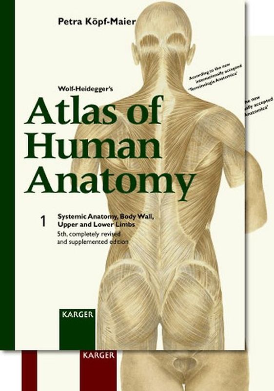 Wolf-Heidegger's Atlas of Human Anatomy. Complete Set. English Nomenclature
