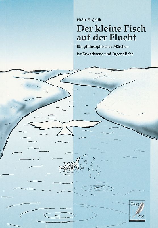 Der kleine Fisch auf der Flucht