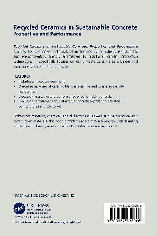 Recycled Ceramics in Sustainable Concrete