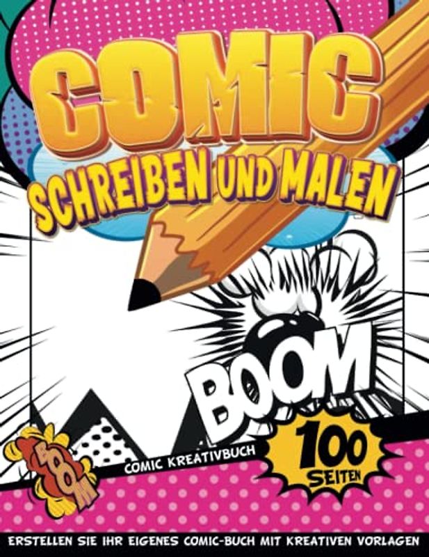 Kreative Comic Zeichnen Ab 7 Jahre Mädchen: Superhelden-Comic-Ersteller | Schreibe Und Zeichne Comic-Bücher, Um Dein Eigenes Comic-Buch Zu Erstellen