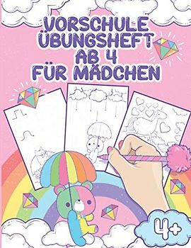 Vorschule Übungsheft Ab 4 für Mädchen: Schwungübungen Vorschule Mit Einhörnern Und Prinzessinen, Übungsheft Malbuch - Feinmotorik Lernbuch, Geschenk ... Auf Den Kindergarten Und Die Vorschule