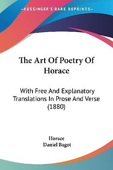 The Art Of Poetry Of Horace