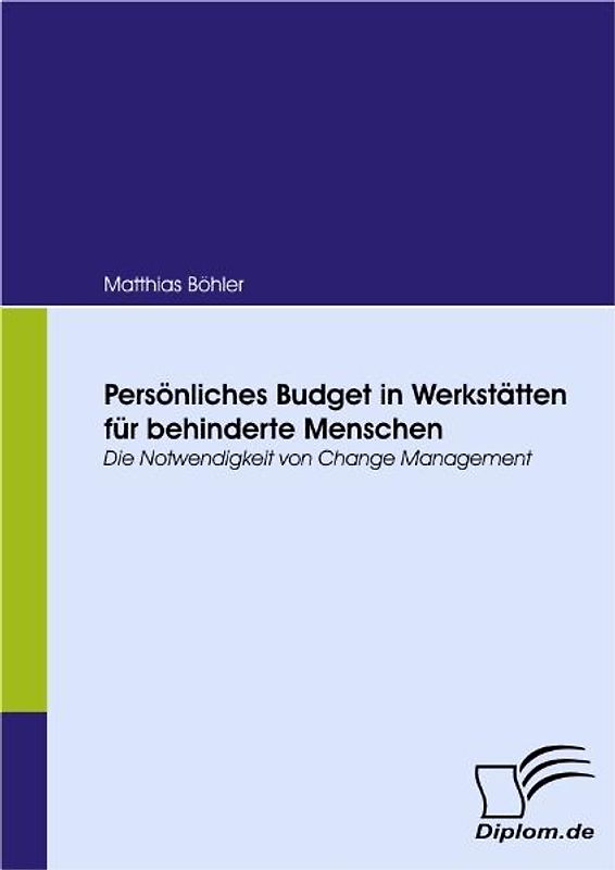Persönliches Budget in Werkstätten für behinderte Menschen