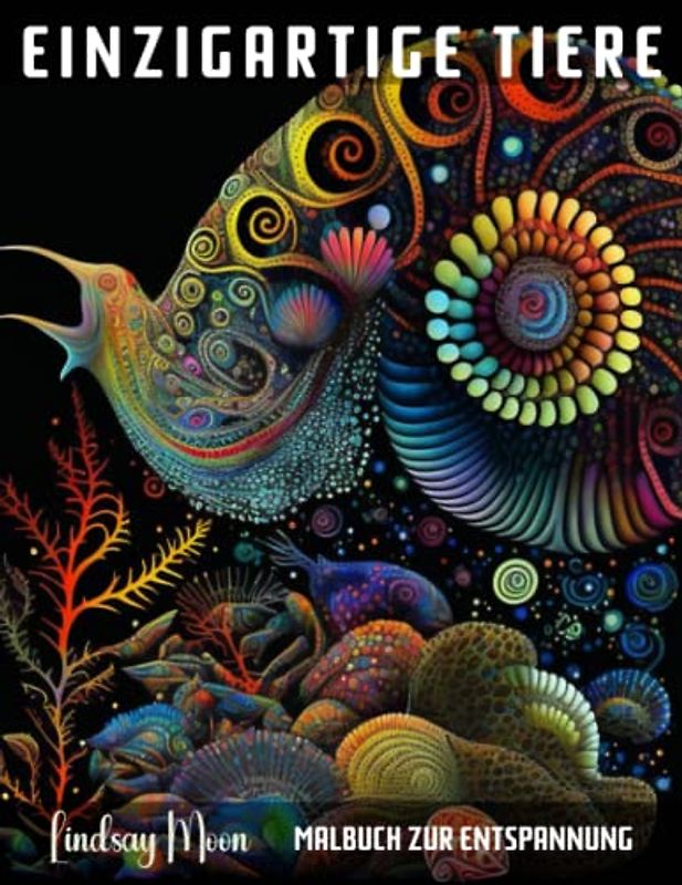 Einzigartige Tiere Malbuch zur Entspannung: 50 wunderschöne Motive von Wirbellosen Tieren für Kreativität, Ausgeglichenheit und Stress-Abbau