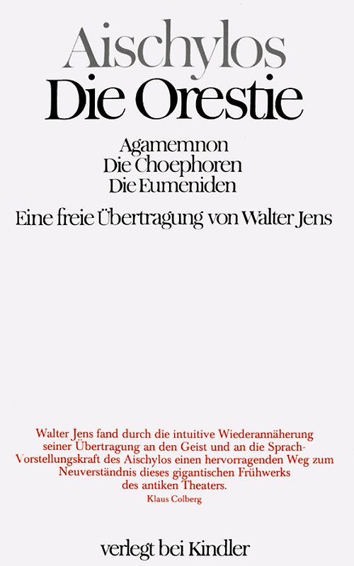 Aischylos / Die Orestie
