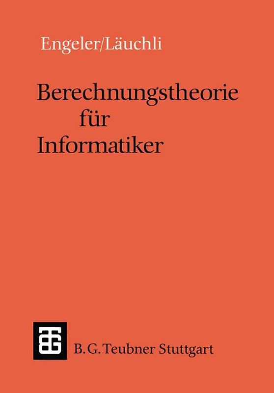 Berechnungstheorie für Informatiker