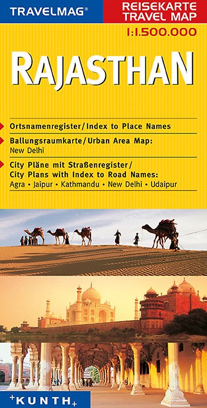 KUNTH Reisekarte Rajasthan 1:1,5Mio.