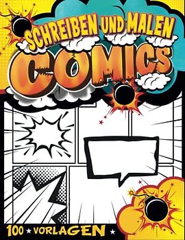 Kreative Comic Zeichnen Ab 5: Comic-Layout-Seiten | Schreib- Und Zeichenzubehör Für Comics | Geschenkideen Kinder