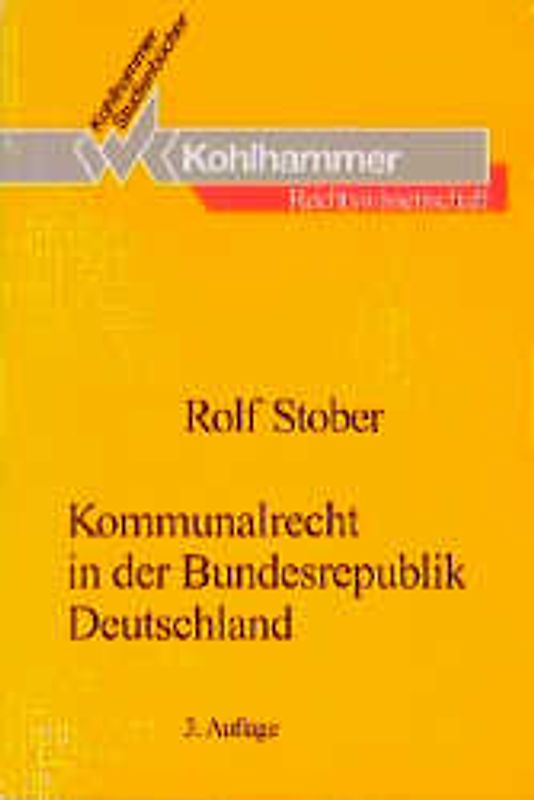 Kommunalrecht in der Bundesrepublik Deutschland