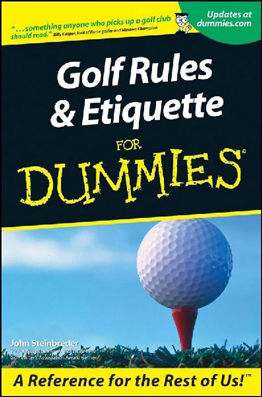 Golf Rules & Etiquette for Dum (For Dummies (Lifestyles Paperback)) - John Steinbreder