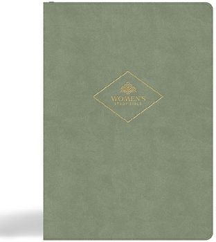 CSB Women's Study Bible, Sage Suedesoft Leathertouch