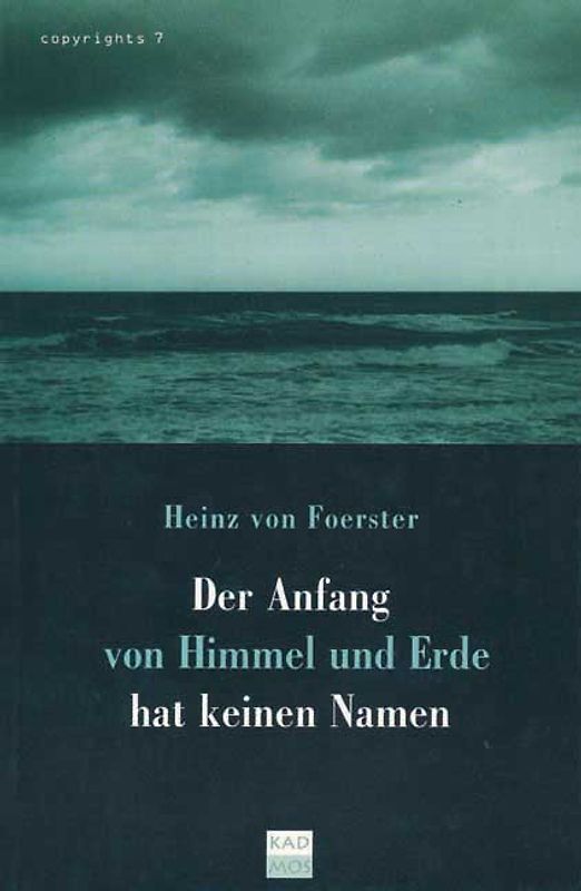 Der Anfang von Himmel und Erde hat keinen Namen
