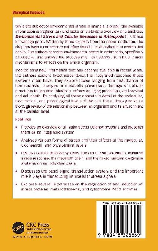 Environmental Stress and Cellular Response in Arthropods