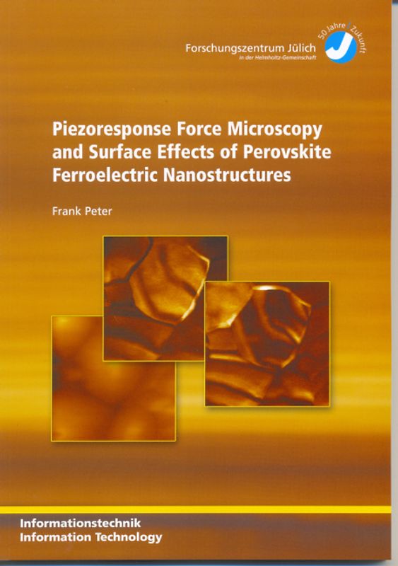 Piezoresponse Force Microscopy and Surface Effects of Perovskite Ferroelectric Nanostructures