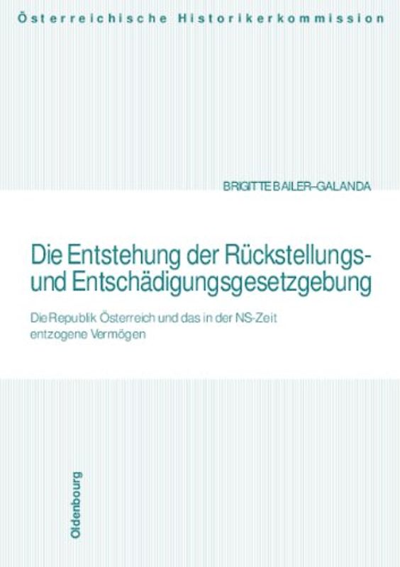 Die Entstehung der Rückstellungs- und Entschädigungsgesetzgebung